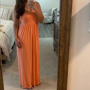 🍑 spring / summer strapless dress 🍑